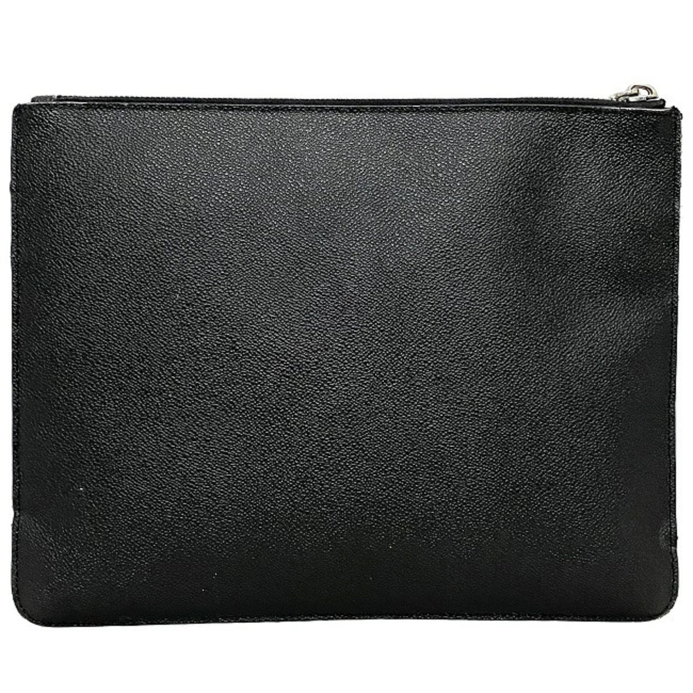 Givenchy Dog Handbag Rottweiler Black Bag Zipper Clutch Clutch Shoulder Silver